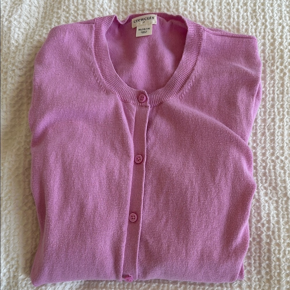 Crewcuts Factory Pink Girls’ Cardigan